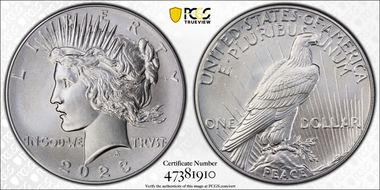 2023 $1 Peace Dollar First Strike MS70