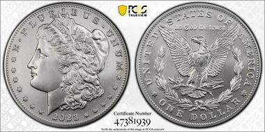 2023 $1 Morgan Dollar First Strike MS70