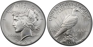 2023 $1 Peace Dollar First Strike MS70
