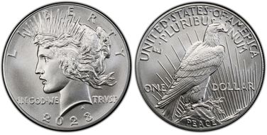2023 $1 Peace Dollar First Strike MS70