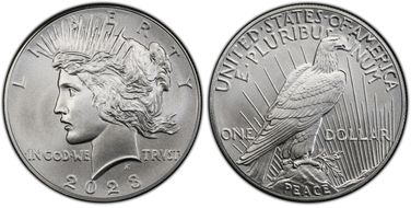 2023 $1 Peace Dollar First Strike MS70