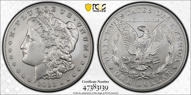 2023 $1 Morgan Dollar First Strike MS70