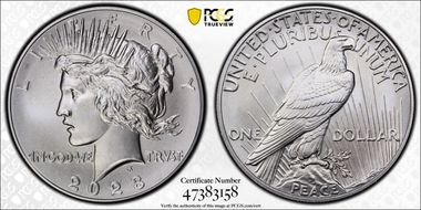 2023 $1 Peace Dollar First Strike MS70