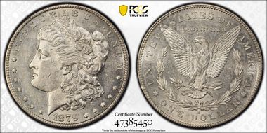 1879-S $1 VAM 9, Rev. of 1878 N1