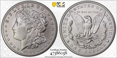 2023 $1 Morgan Dollar MS70
