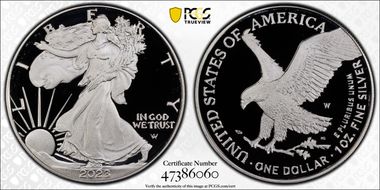 2023-W $1 Silver Eagle PR69DCAM