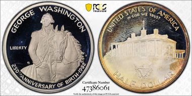 1982-S 50C Washington PR66DCAM