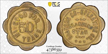 No Date Tk 50C TC-173751 Brass Grayson Co-Operative Co. AU50