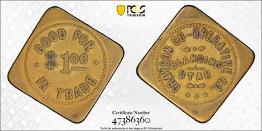 No Date Token TC-173752 Brass Grayson Co-Operative Co. XF40