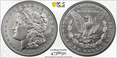 2023 $1 Morgan Dollar First Strike MS70