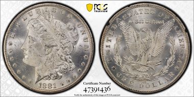 1881-CC $1 GSA Hoard MS64