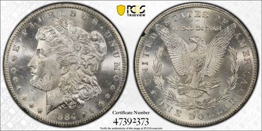 1884-CC $1 GSA Hoard MS63