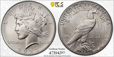 2023 $1 Peace Dollar First Strike MS70