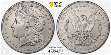 2023 $1 Morgan Dollar First Strike MS70