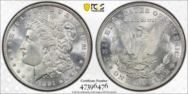 1891 $1 MS63