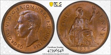 1938 1D S-4114 MS65BN