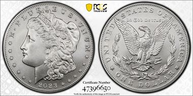 2023 $1 Morgan Dollar MS70