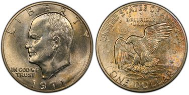 1971-D $1 "Friendly Eagle" FS-901 Type 1 Reverse MS64