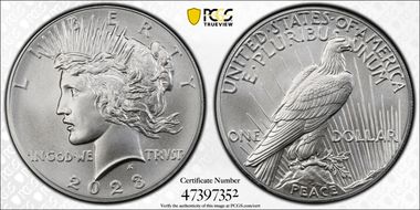 2023 $1 Peace Dollar First Strike MS69