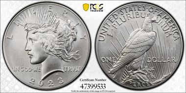 2023 $1 Peace Dollar First Strike MS69