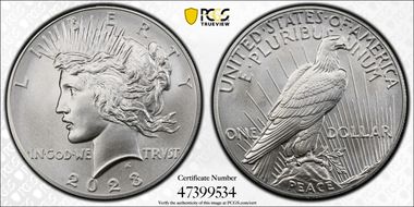 2023 $1 Peace Dollar First Strike MS70