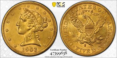 1903-S $5 N1