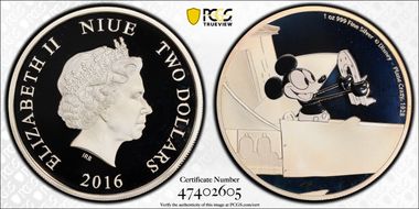 2016 $2 Plane Crazy PR69DCAM