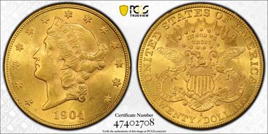 1904-S $20 MS62