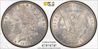1892 $1 AU58