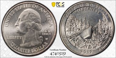 2019-W 25C Frank Church River of No Return NP MS66