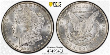 1891-CC $1 MS63