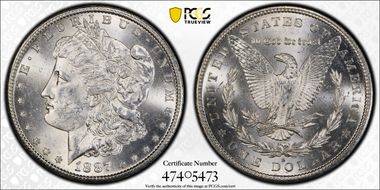 1887-S $1 MS62