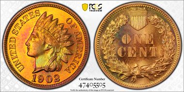 1902 1C PR67+ RB