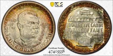 1946 50C Booker T. Washington MS66