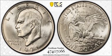 1971-D $1 MS67+