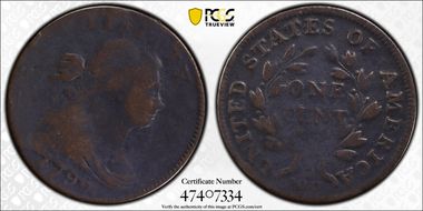1796 1C Draped, Reverse of 1797 N1BN