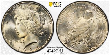 1925 $1 MS67+