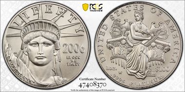 2008-W $50 Burnished St. of Liberty First Strike SP70