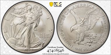 2022 $1 Silver Eagle First Strike MS69