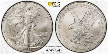 2022 $1 Silver Eagle First Strike MS69