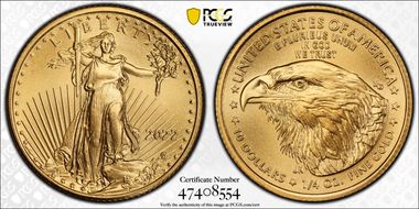2022 $10 Gold Eagle MS70