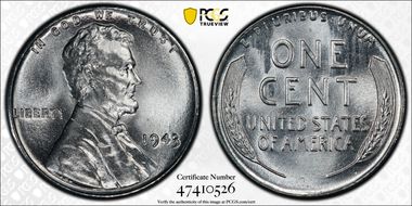 1943 1C MS68