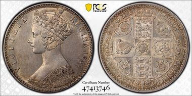 1849 Florin S-3890 AU58