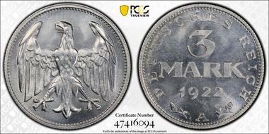 1922-A 3 Mk J-302 MS66