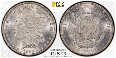 1880-CC $1 MS62