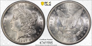 1887-S $1 MS64