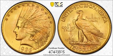 1926 $10 MS65