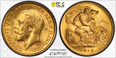 1915-M 1/2 Sov S-4007 MS64