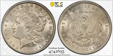 1896 $1 MS62