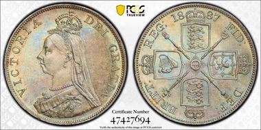 1887 Dbl Fl S-3923 Arabic 1 MS64